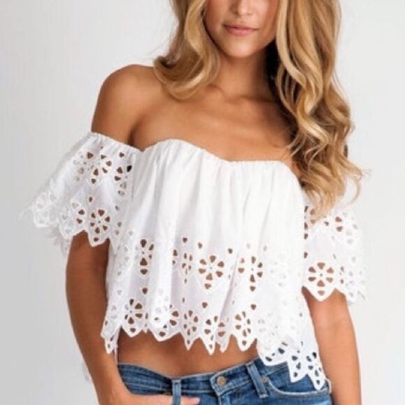 Stone Cold Fox Eyelet Holy Tube Top - Picture 6 of 6